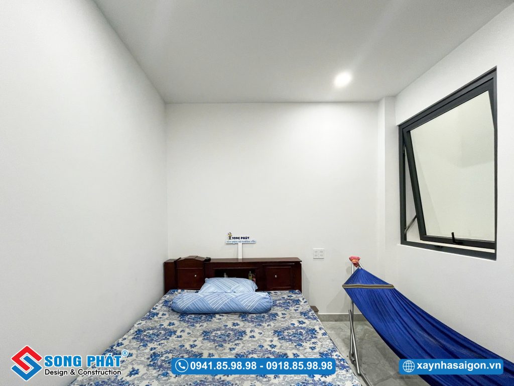 Phòng ngủ đơn giản – ưu tiên sự thoải mái.