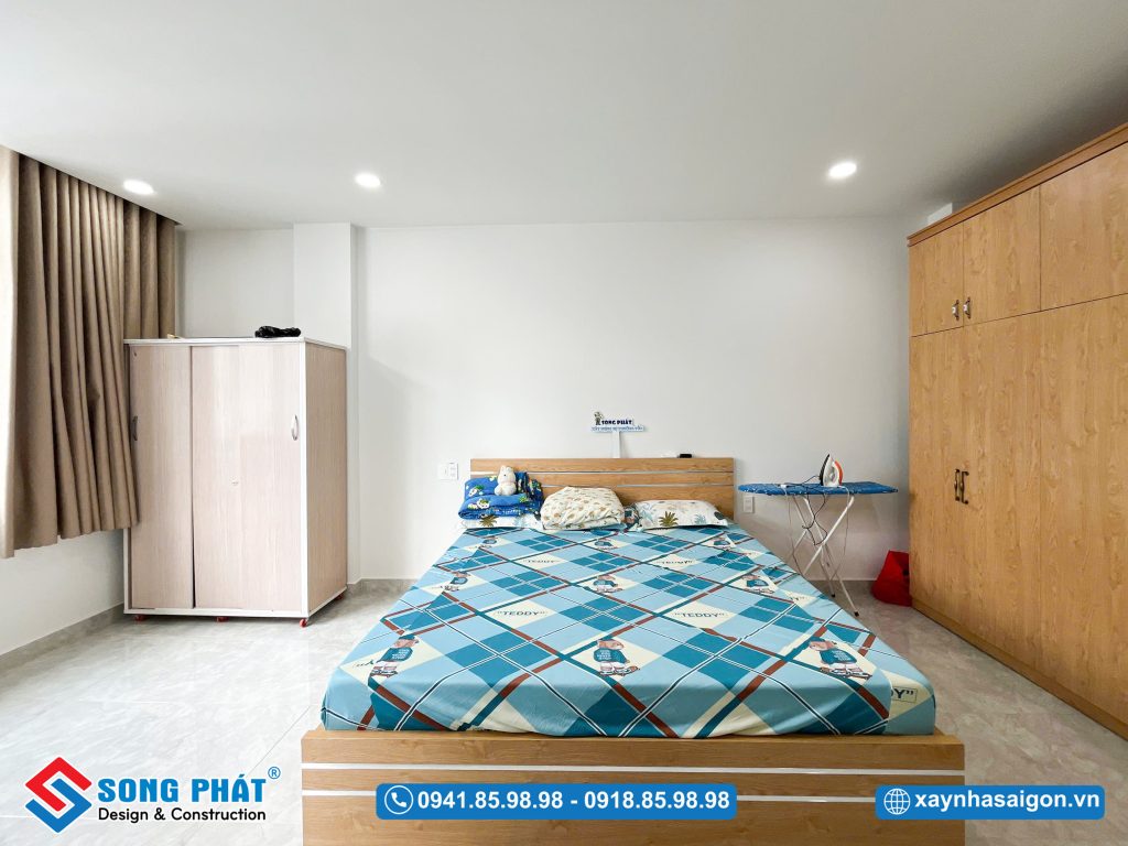 Cách tổ chức không gian phòng ngủ giúp tối ưu diện tích sử dụng thực tế.