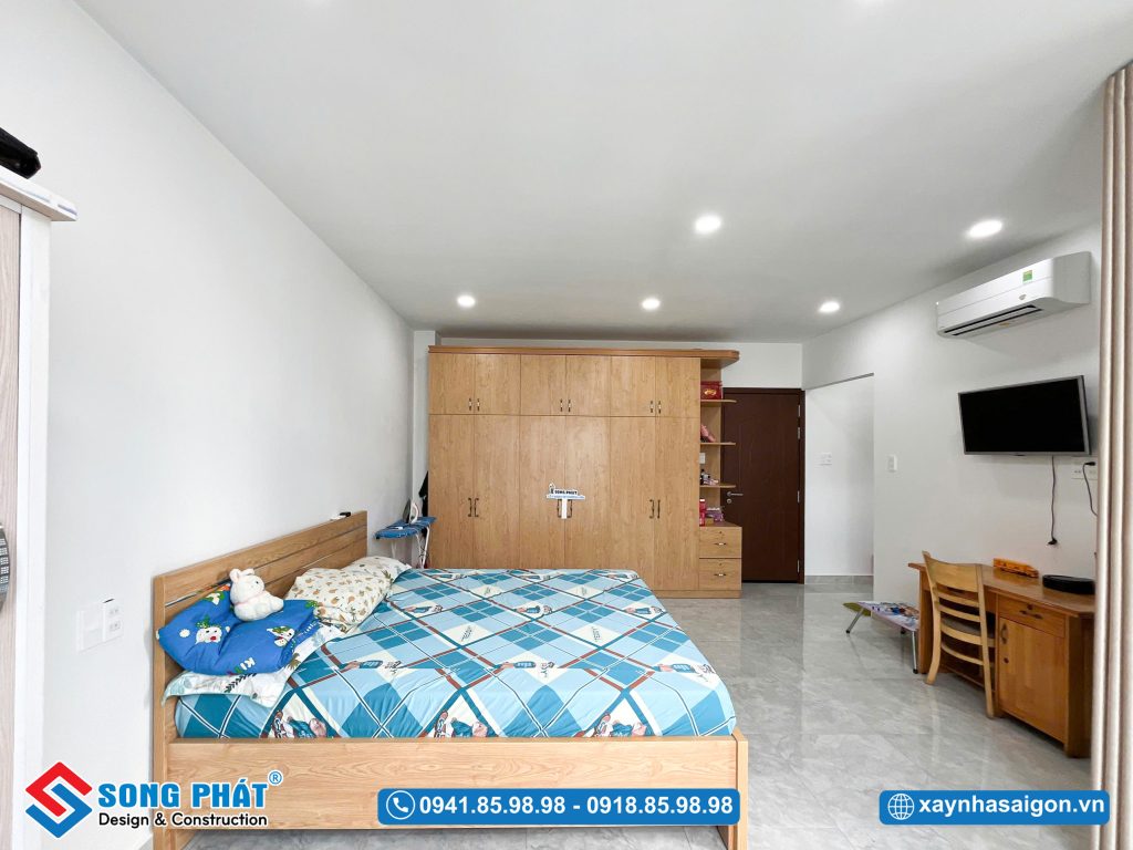 Tổng thể phòng ngủ hướng đến sự ổn định, tiện nghi và bền vững trong quá trình sử dụng.