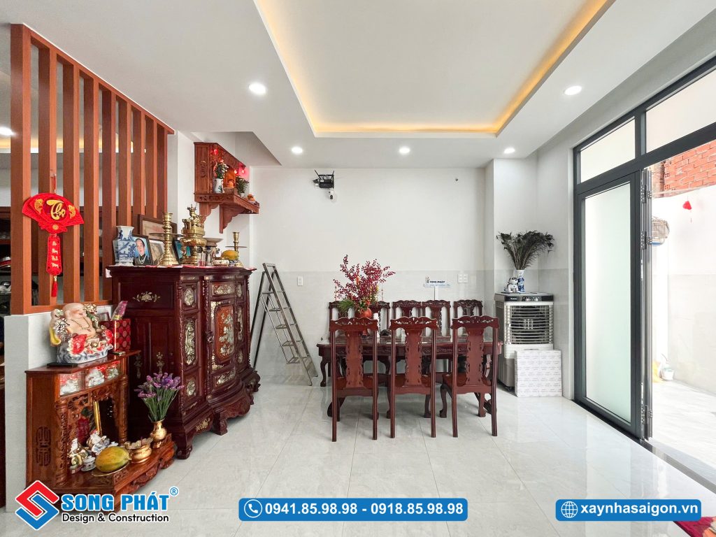 Không gian mở giúp nhà luôn tràn đầy năng lượng.