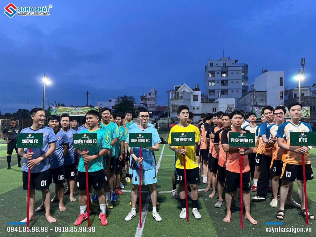  Song Phát CUP năm nay được tổ chức cho nội bộ nhân viên cùng 1 đội khách mời bên ngoài - The Best FC