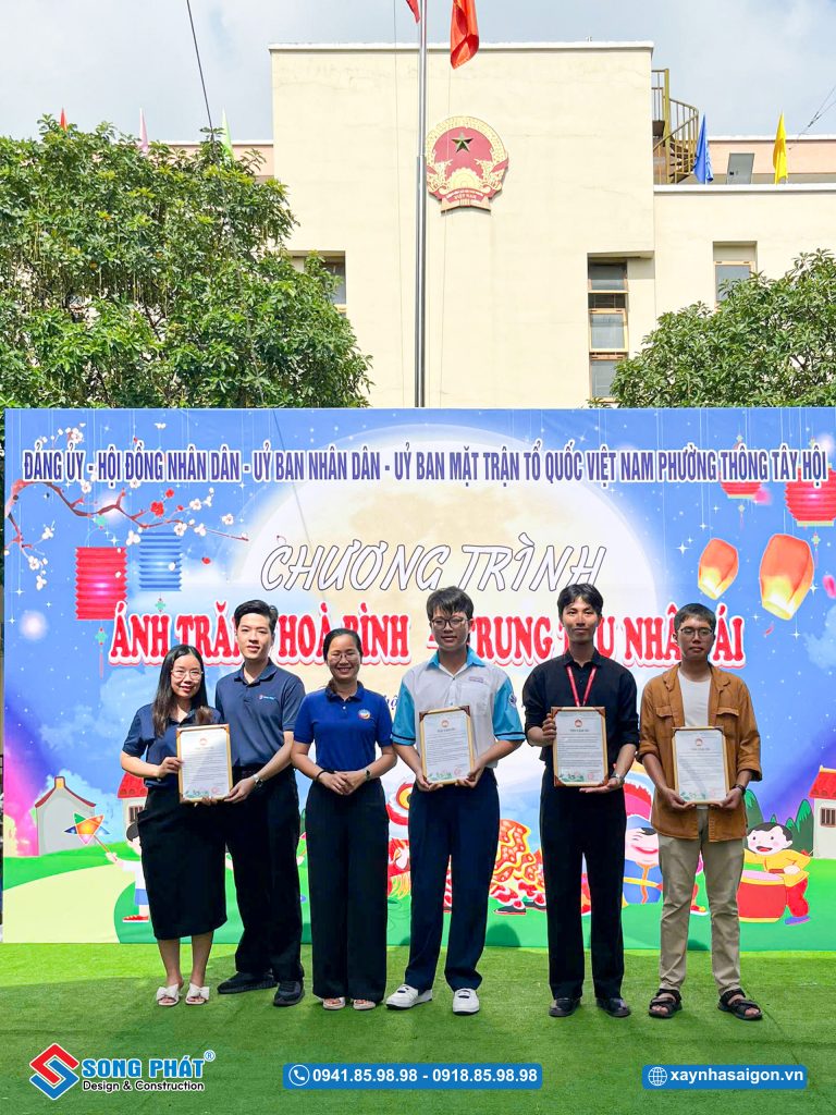 Đại diện Phường Thông Tây Hội gửi Thư cảm ơn đến các mạnh thường quân