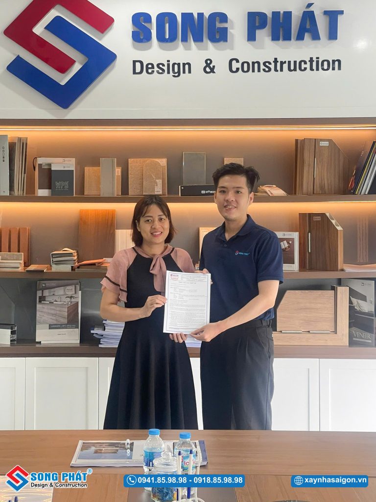 CĐT ký hồ sơ thiết kế bắt đầu hành trình xây dựng tổ ấm.