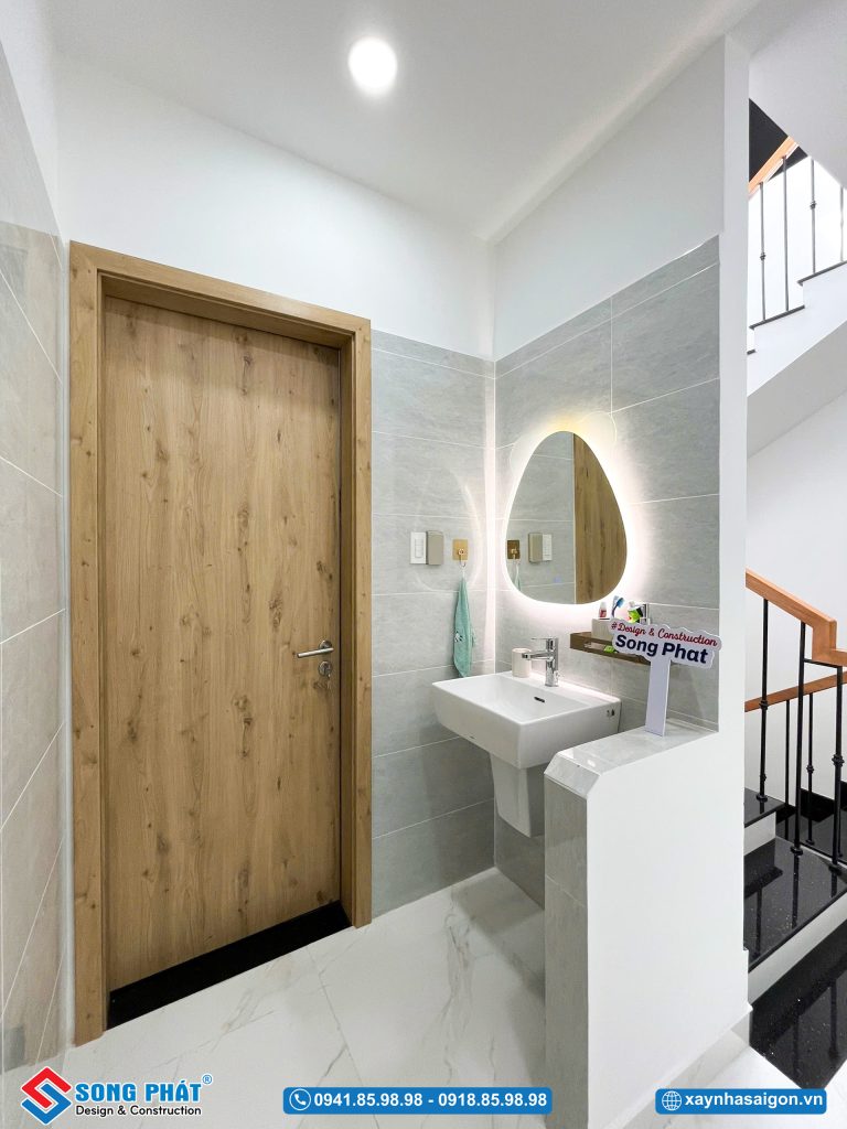 Góc lavabo tiện lợi cho sinh hoạt hàng ngày.