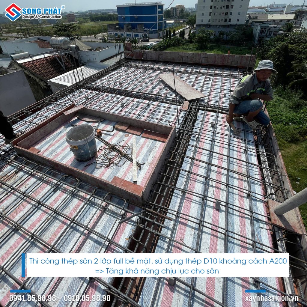 15/12 Hoàn thiện đi thép sàn mái