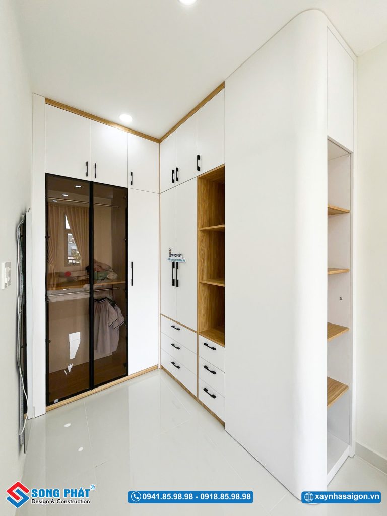 Tủ quần áo kịch trần tối ưu không gian sử dụng