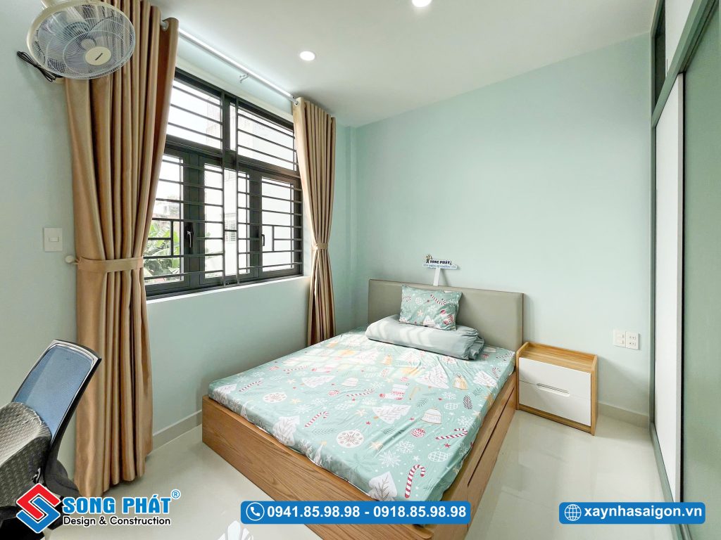 Phòng ngủ với tone màu phù hợp sở thích của bé