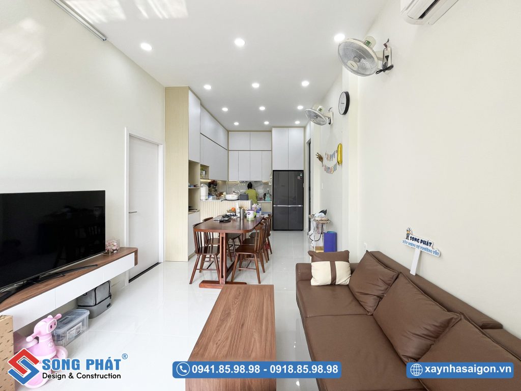 Không gian được tổ chức mở, đảm bảo độ thông thoáng cần thiết.