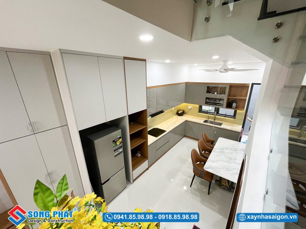 Khu vực bếp ăn rộng rãi