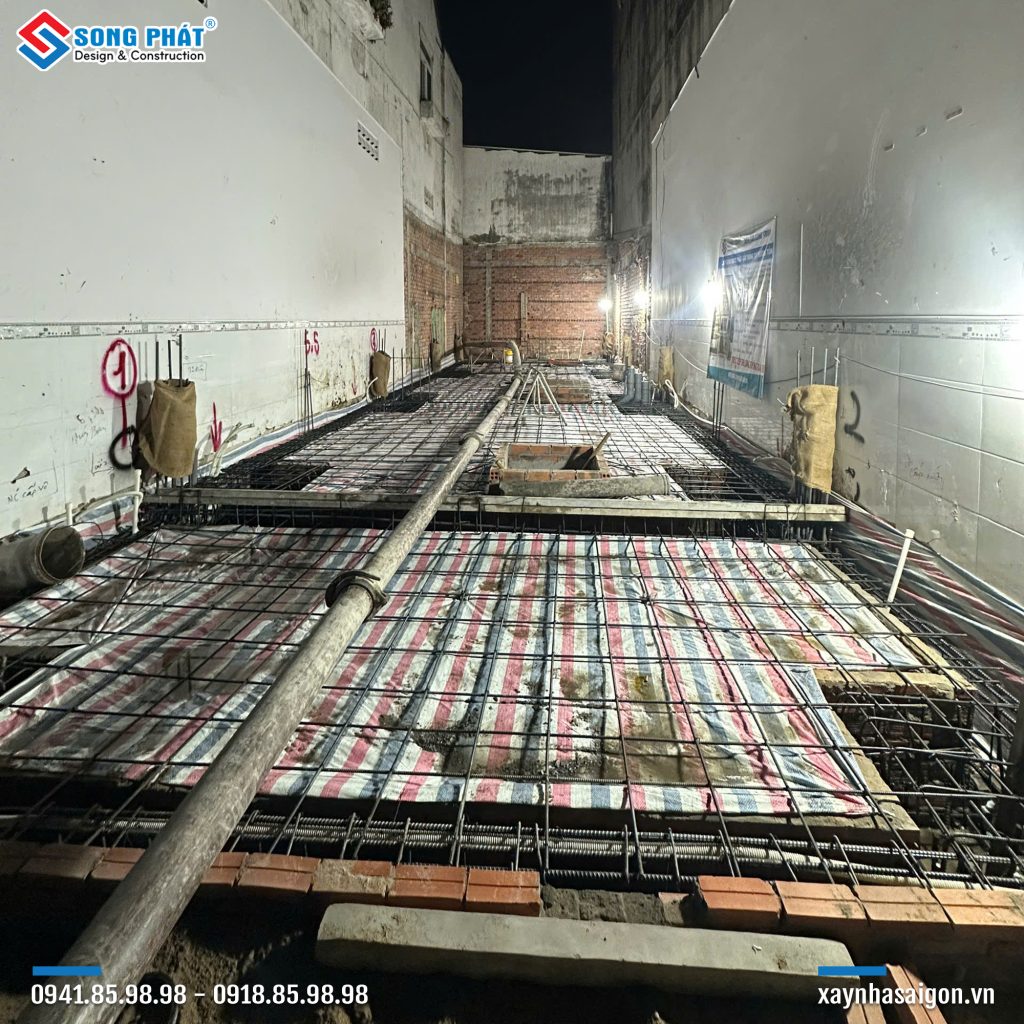 10/02 Hoàn thiện đi thép móng – sàn trệt