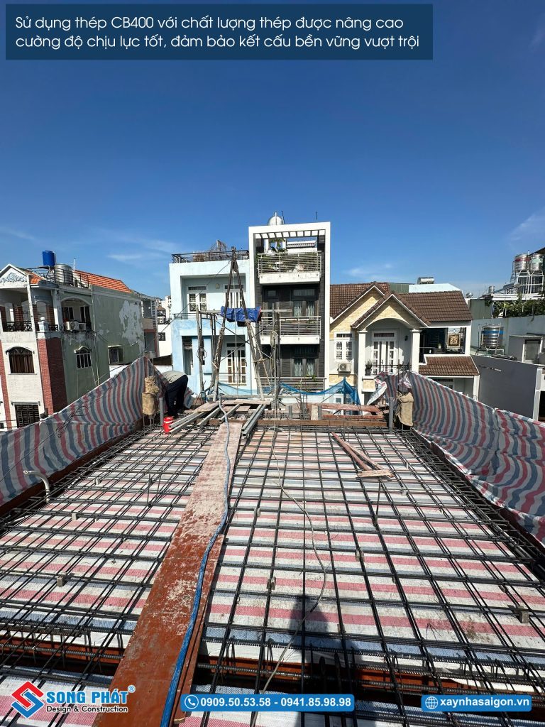 28/02 Hoàn thiện đi thép sàn lầu 2