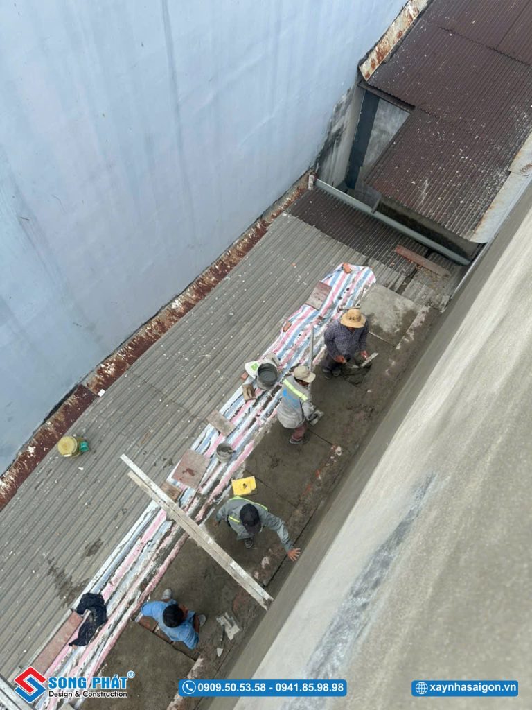 05/04 Thi công tô vách song trái