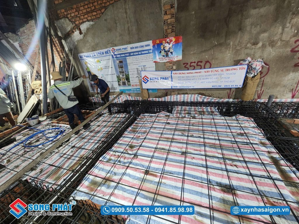 11/01 Hoàn thiện đi thép móng – sàn trệt