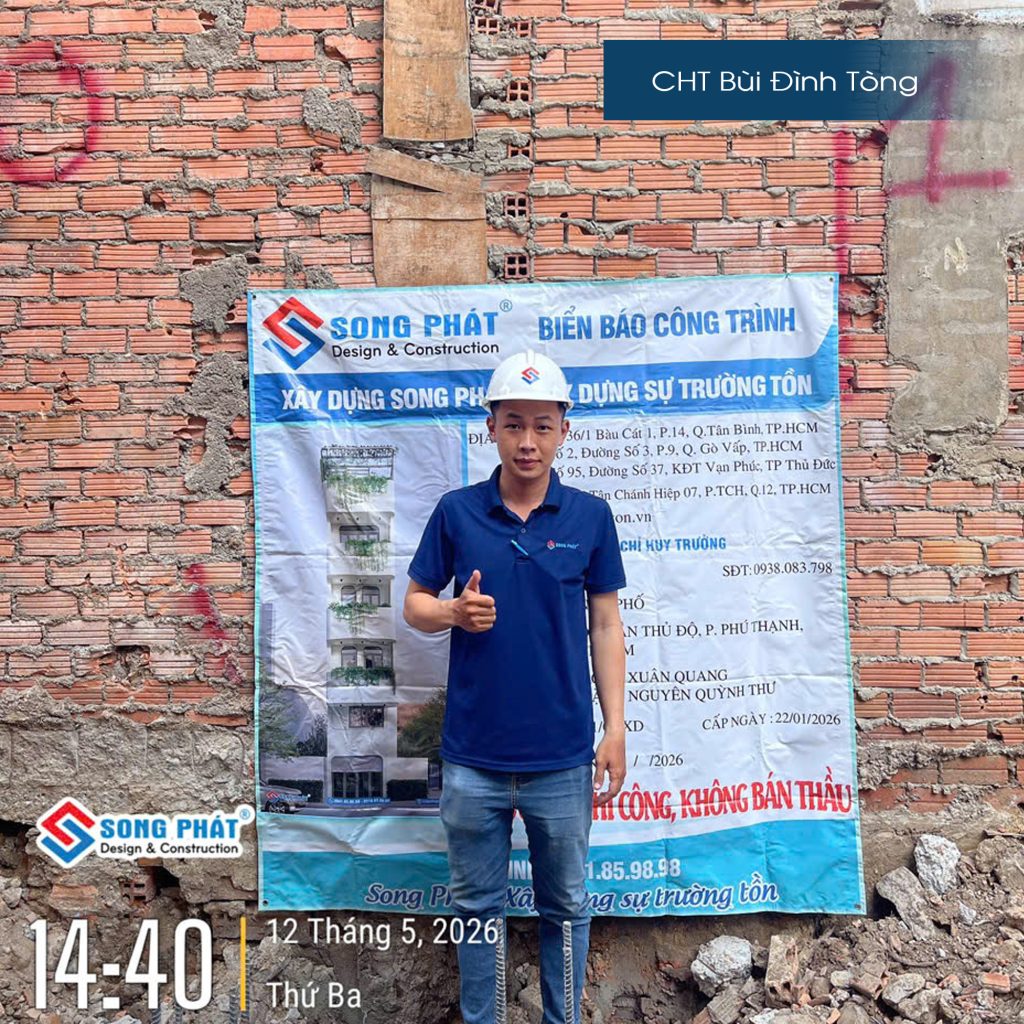 12/05 Kỹ sư Song Phát có mặt khởi công công trình