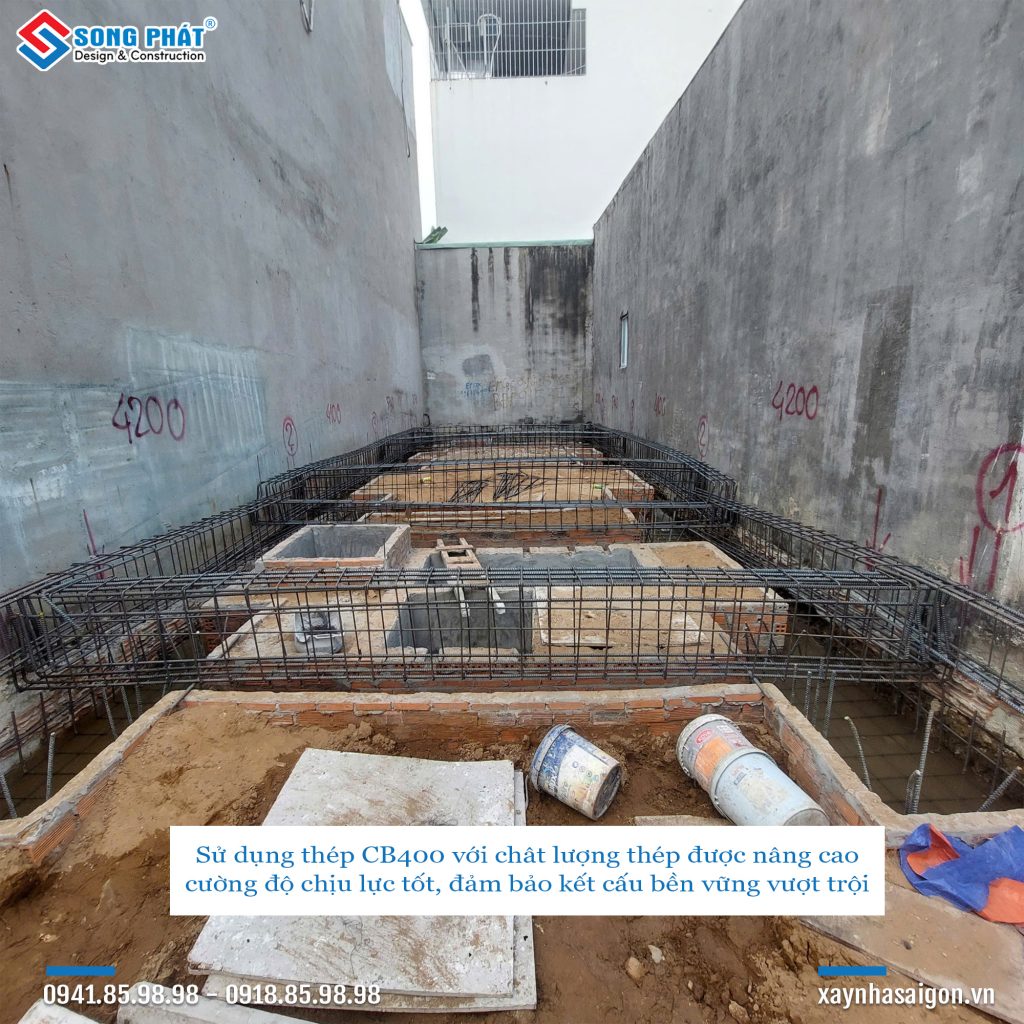 30/01 Gia công lắp đặt thép giằng móng
