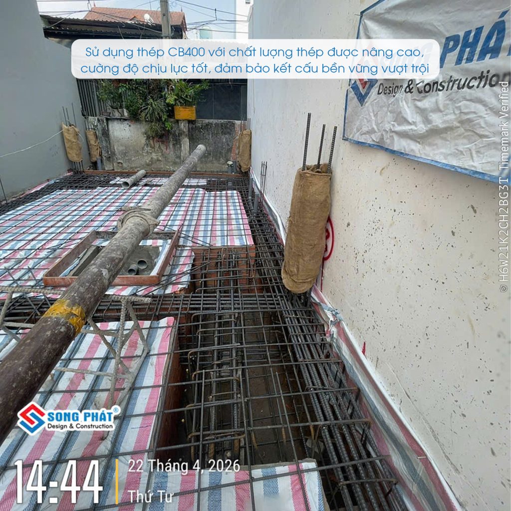 22/04 Hoàn thiện đi thép móng – sàn trệt