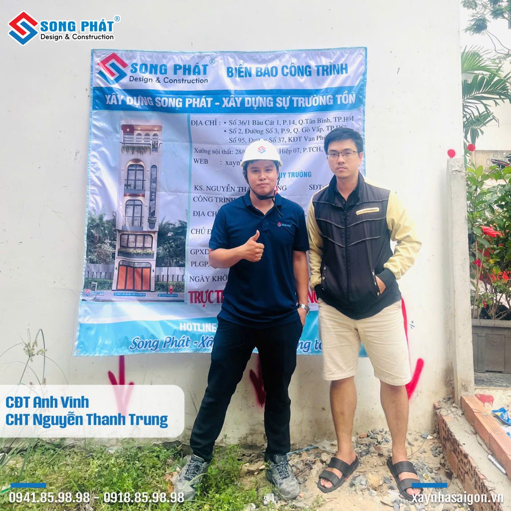 16/03 CHT Nguyễn Thanh Trung cùng CĐT Anh Vinh trong buổi lễ khởi công công trình