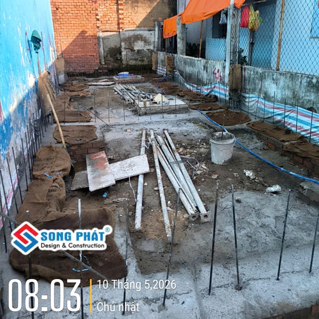 Bao che, tưới ẩm bảo dưỡng bê tông sàn