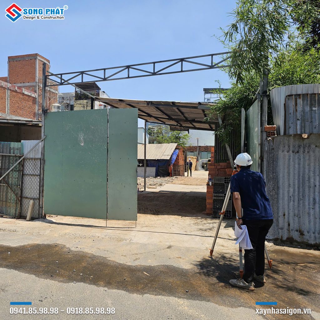 29/03 Tiến hành định vị công trình