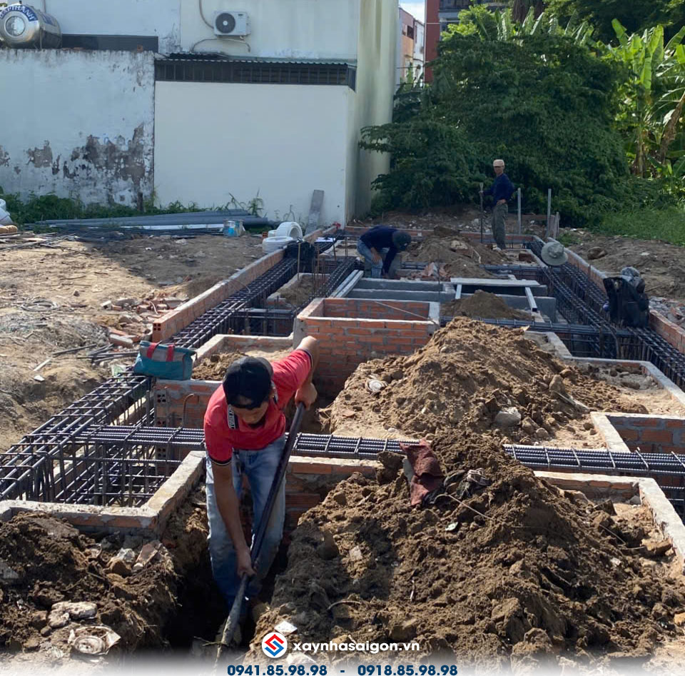13/07 thi công M&E móng, sàn trệt.
