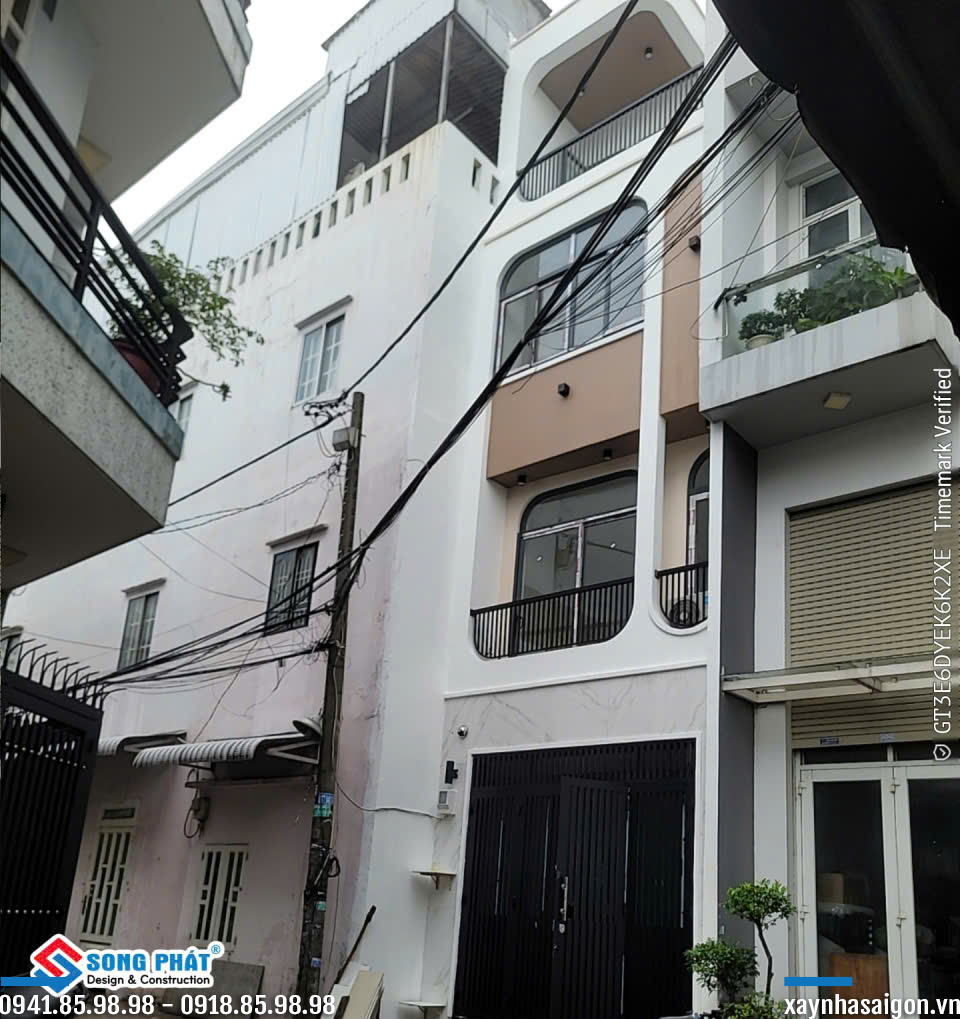 Mặt tiền công trình sau khi hoàn thiện.
