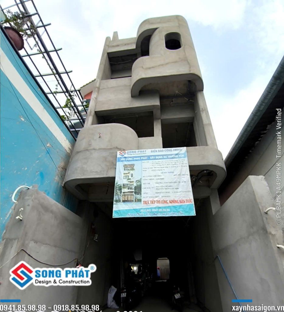 Mặt tiền công trình chị Lan Anh tháng 09/2026.