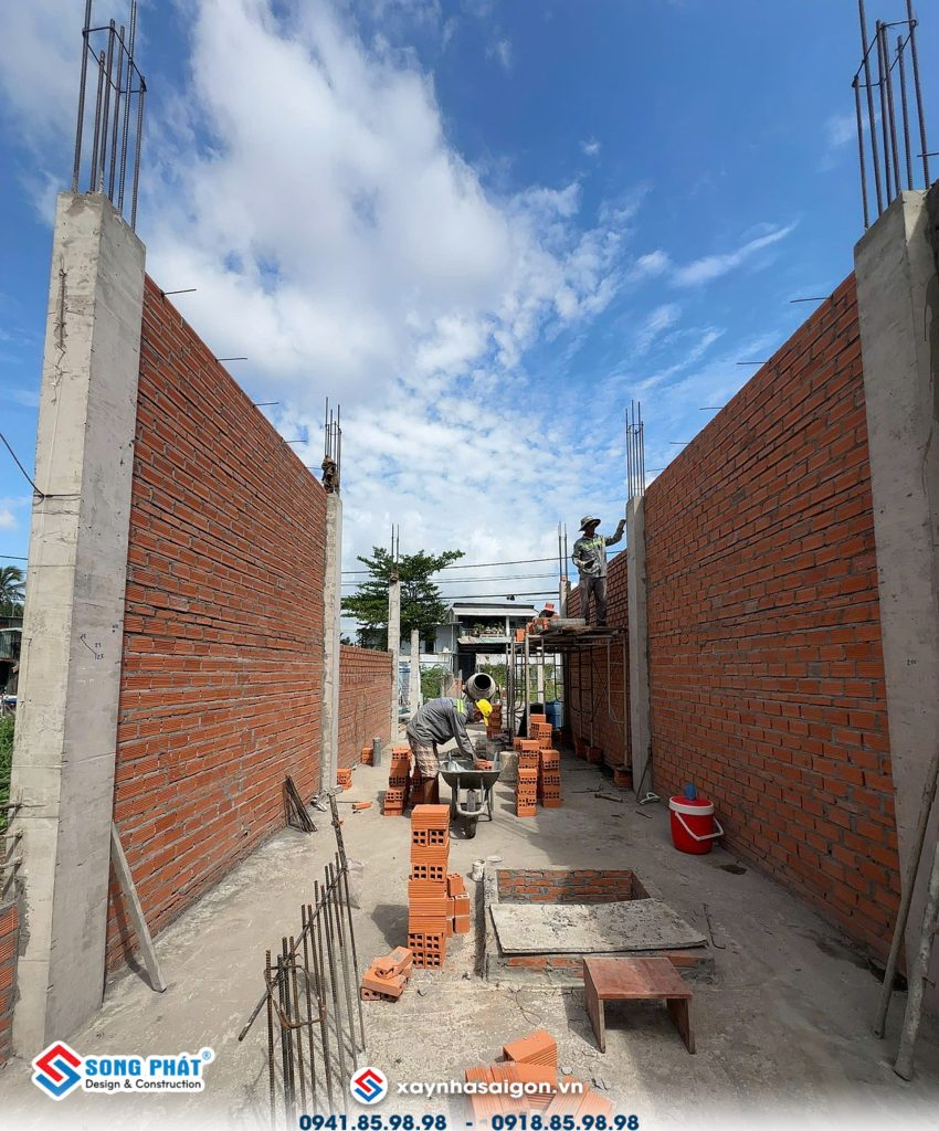 27/07 xây tường bao trệt.