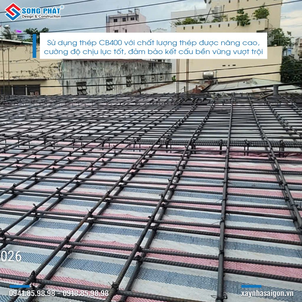 29/06 gia công lắp dựng thép sàn lầu 1.