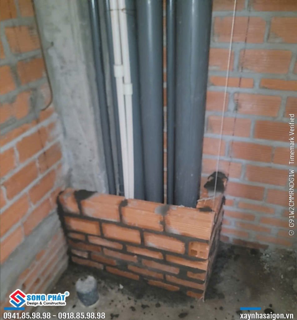 05/07 xây hộp gen lầu 1.