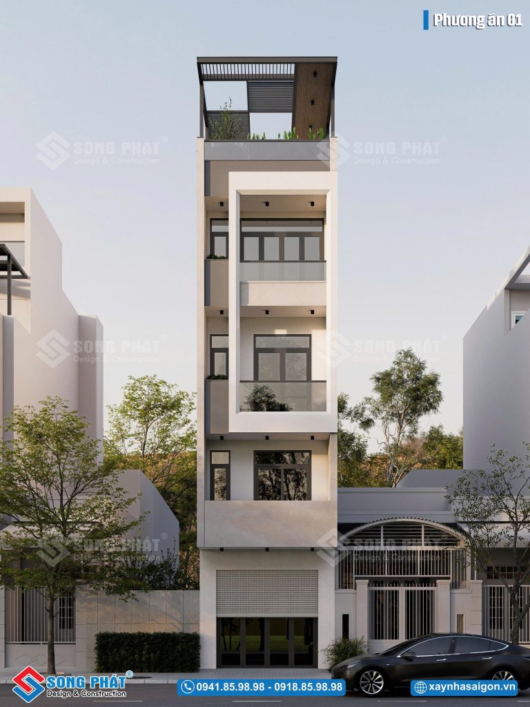 Phương án mặt tiền gia đình anh Tuấn đã chốt