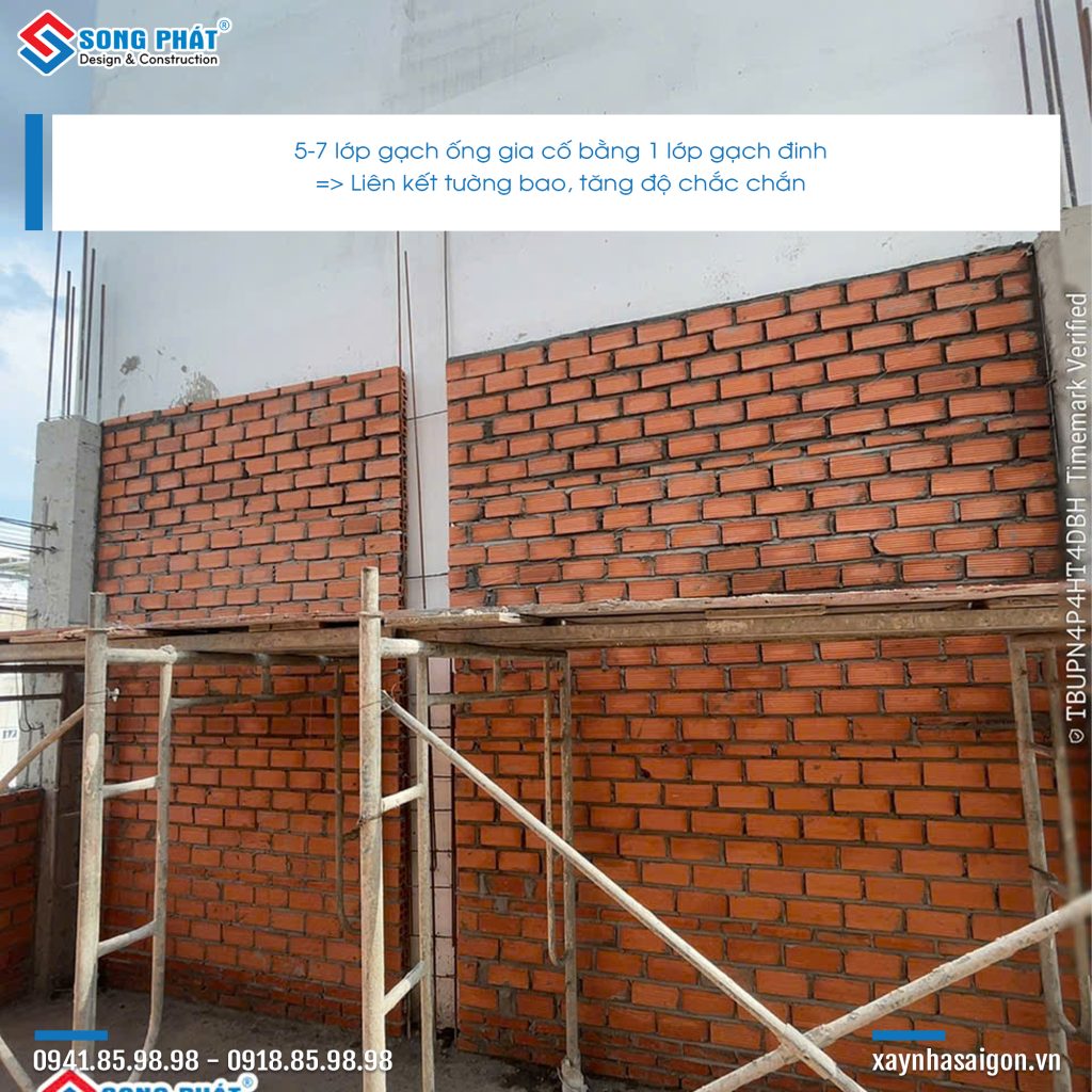 Thi công công trình chị Trang ngày 06/06,