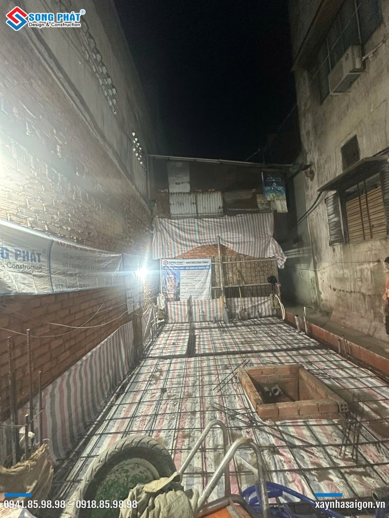 11/04 Hoàn thiện đi thép móng - sàn trệt