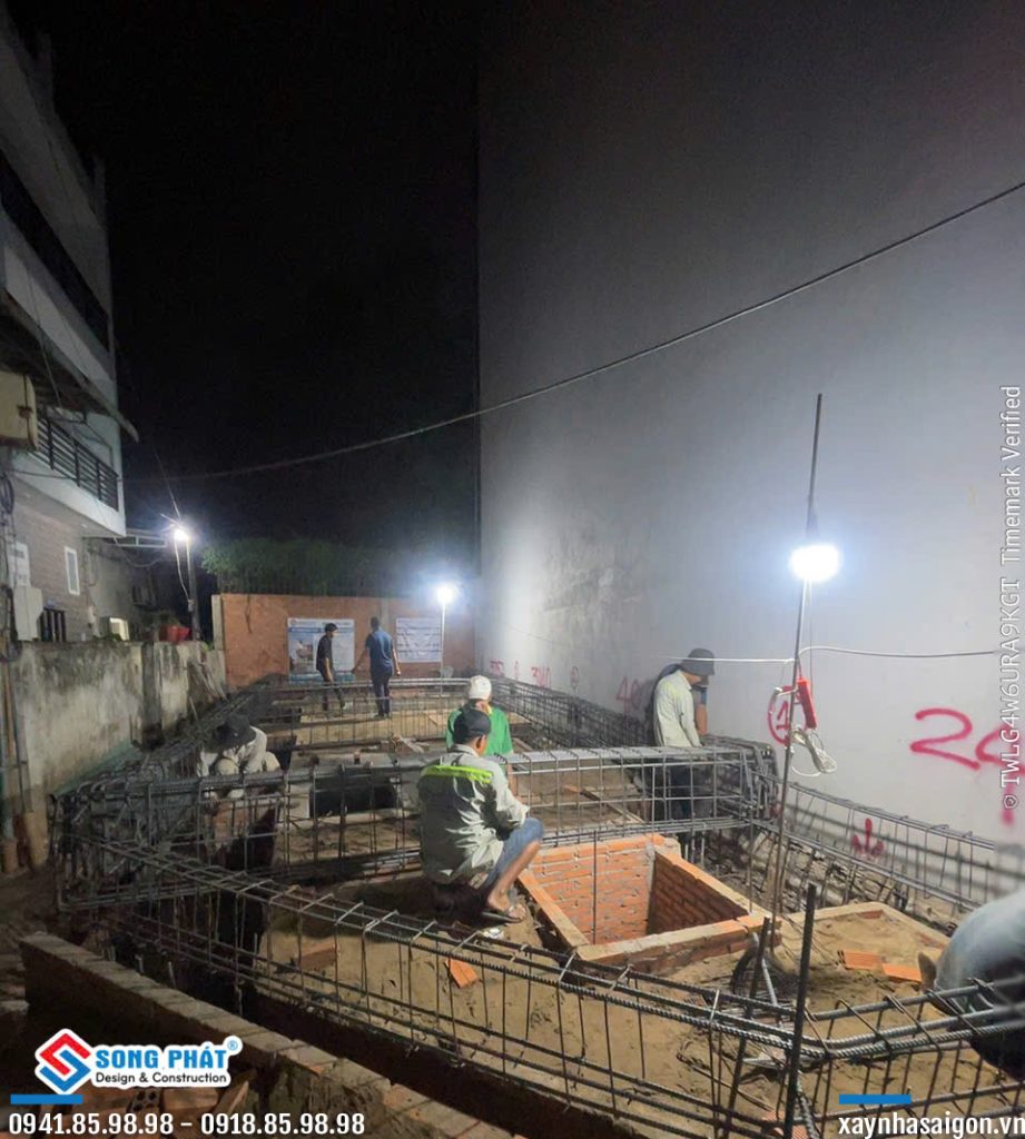 06/06 gia công thép móng, hạ thép móng.