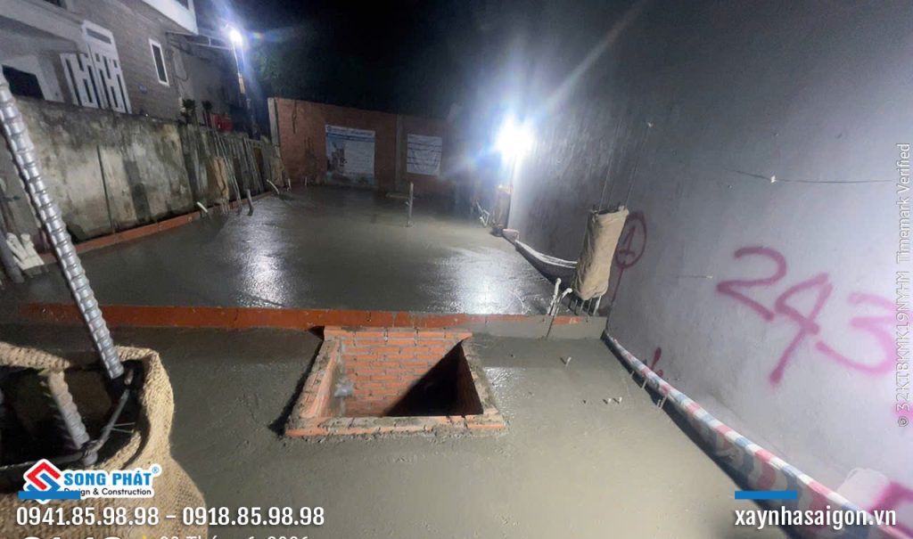 07/06 xây chèn móng.
