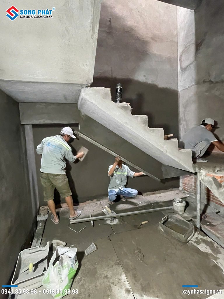 12/03 Tô tường lầu 1, lầu 2