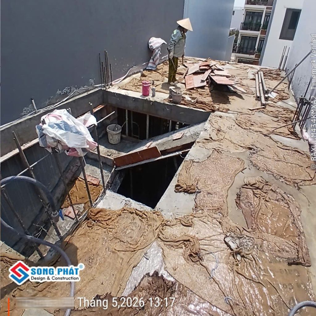 Bao che, tưới ẩm, bảo dưỡng bê tông sàn