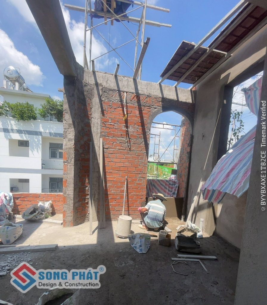 15/06 tô lối vòm lavabo.