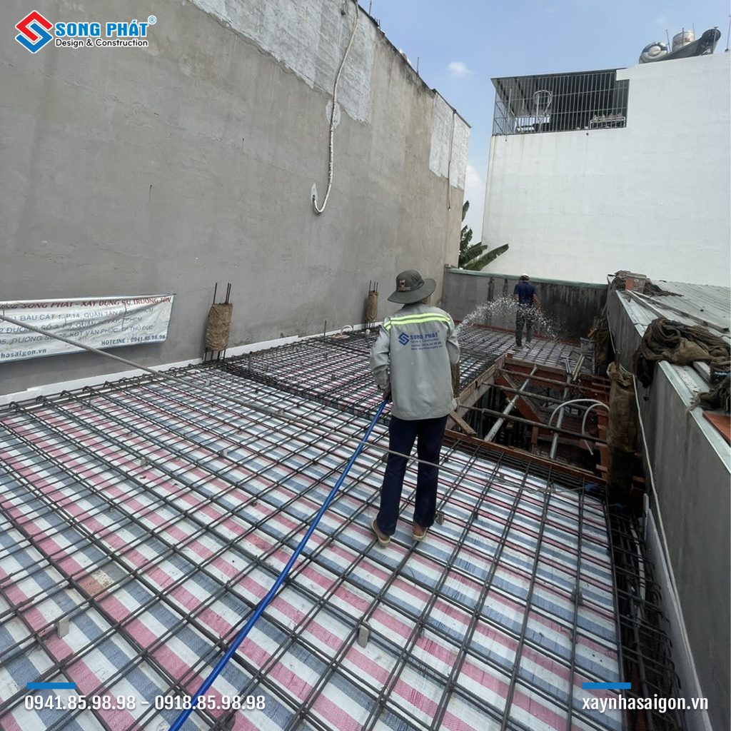 15/03 Hoàn thiện đi thép sàn lầu 1