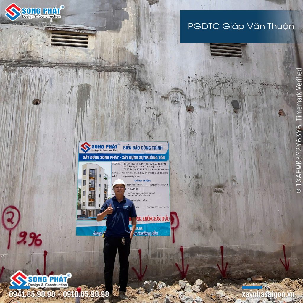 PGĐTC Song Phát trong ngày khởi công công trình.