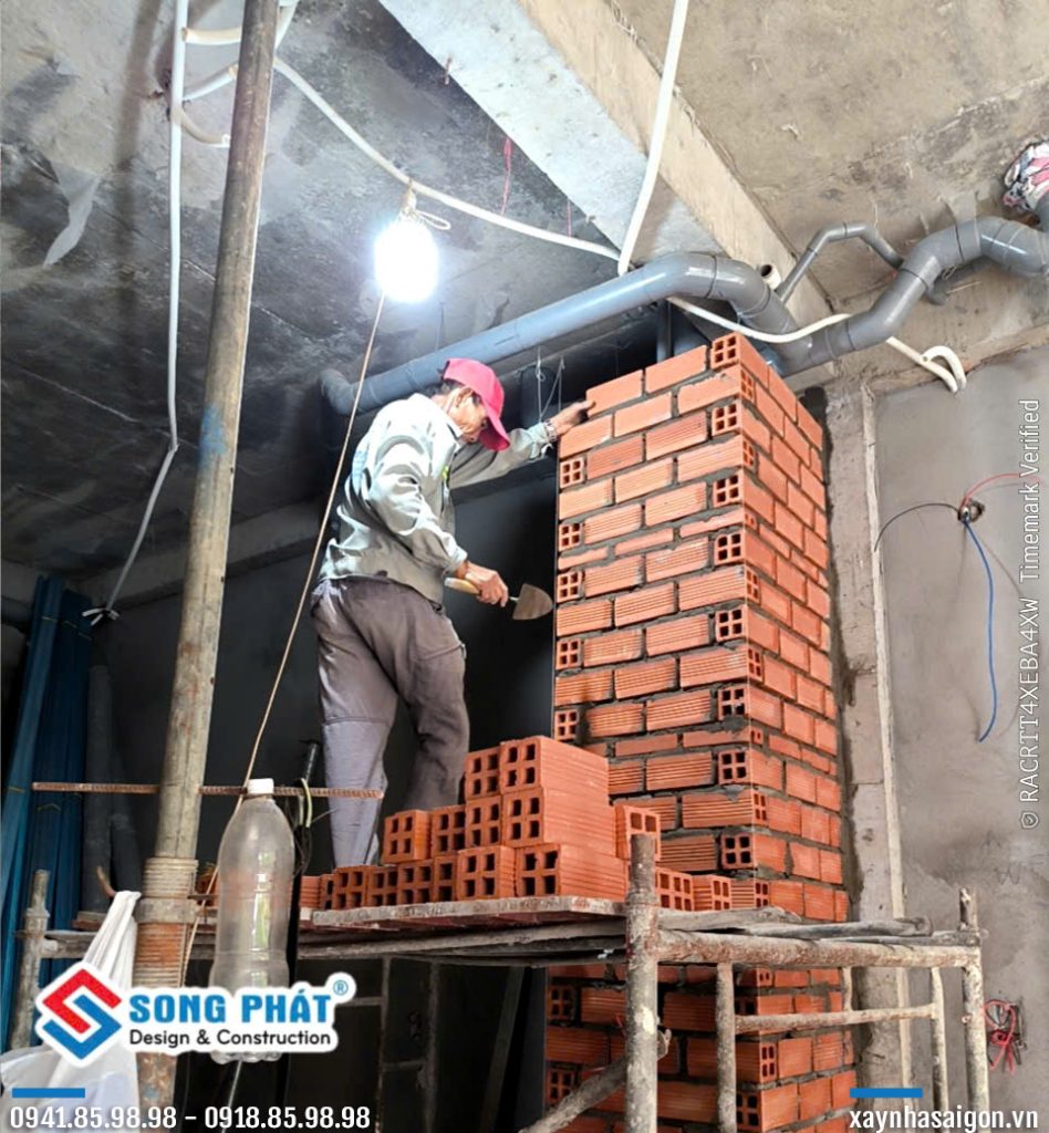 30/06 xây hộp gen tầng trệt.