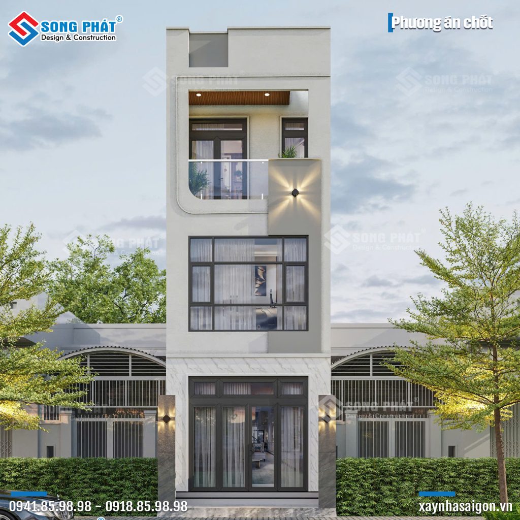 Phương án mặt tiền gia đình cô Hương đã chốt.