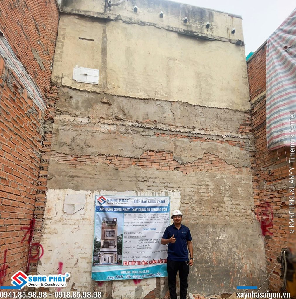 08/06 khởi công công trình anh Tuấn.