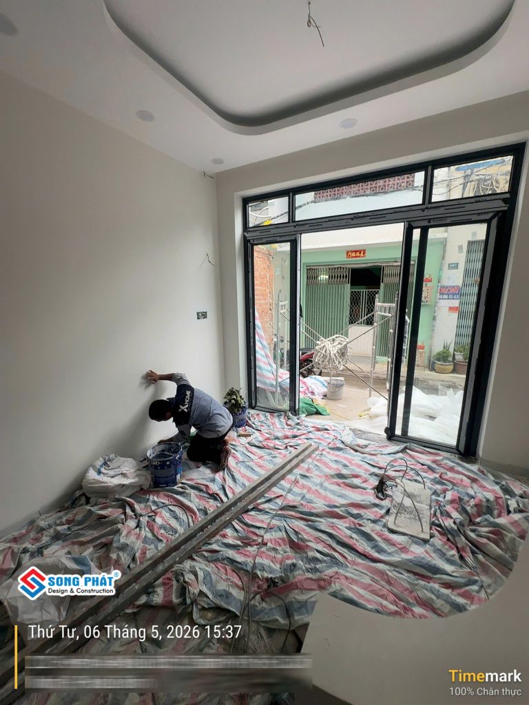 06/05 Tiến hành sơn nước hoàn thiện 