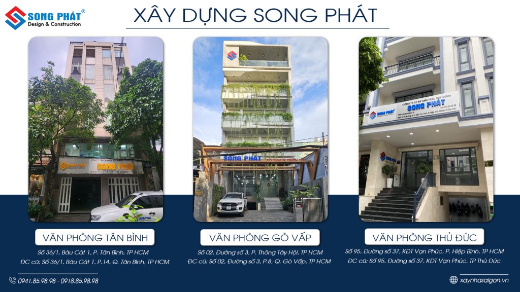 3 văn phòng làm việc của Song Phát