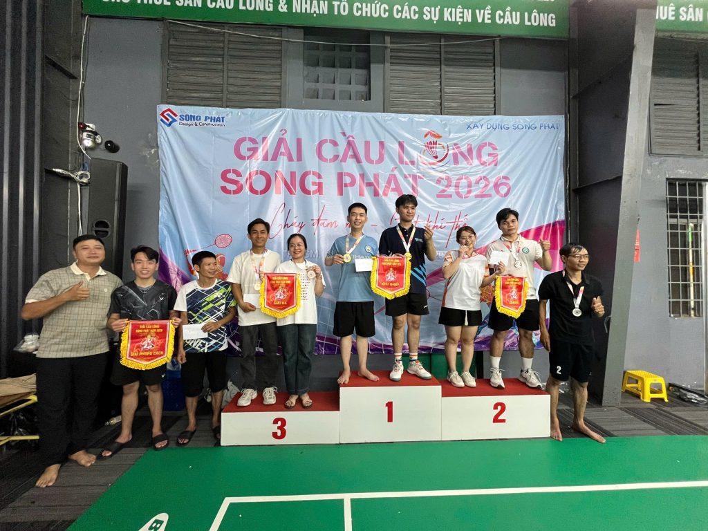 Đội vô địch Seri B tại Giải Cầu Lông Song Phát 2026