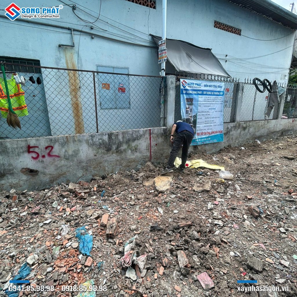 Kỹ sư Song Phát định vị công trình
