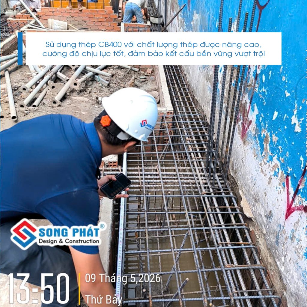 09/05 Hoàn thiện đi thép giằng móng