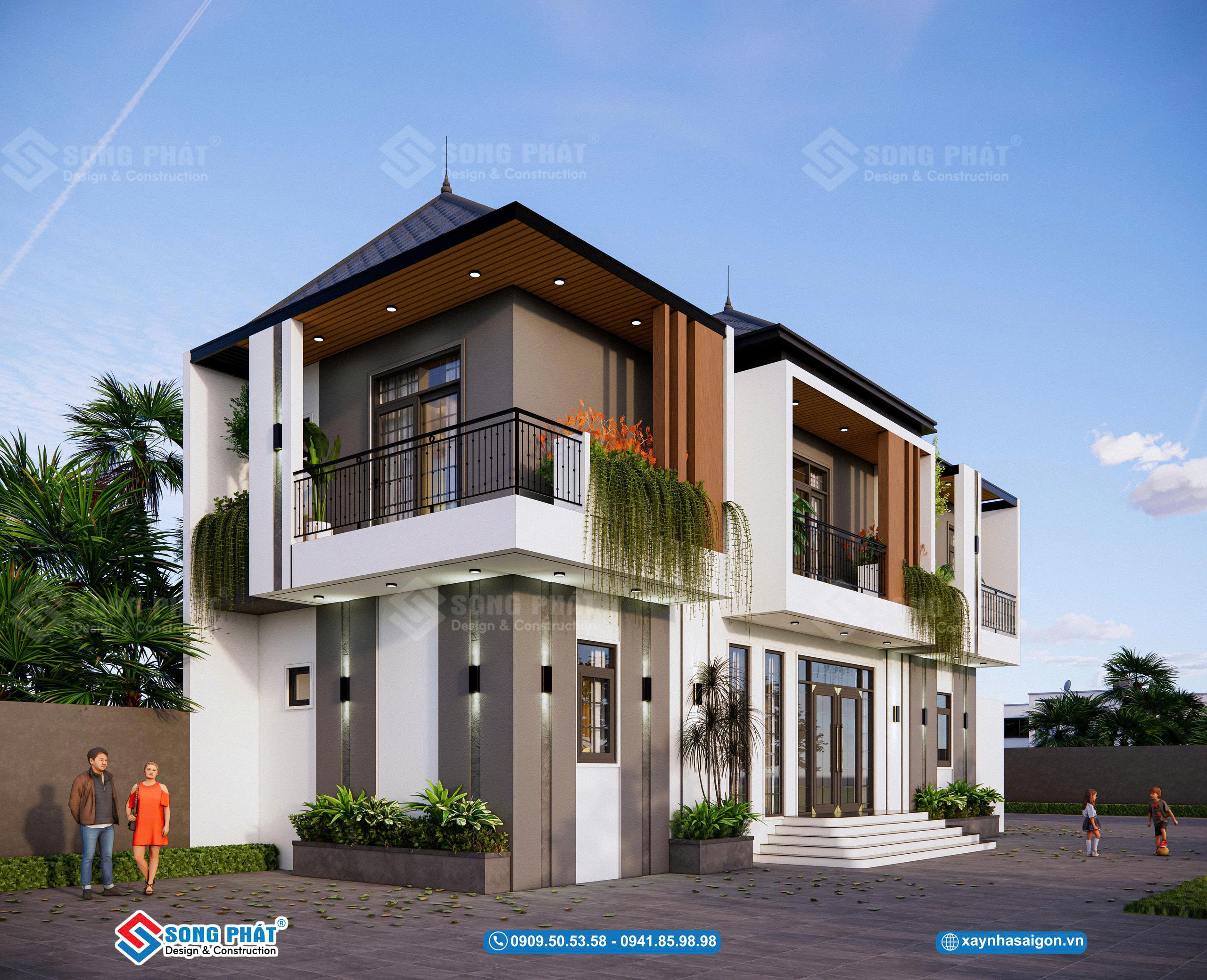 Thiết kế thoáng sáng nhờ hệ cửa kính lớn bố trí đêu các không gian