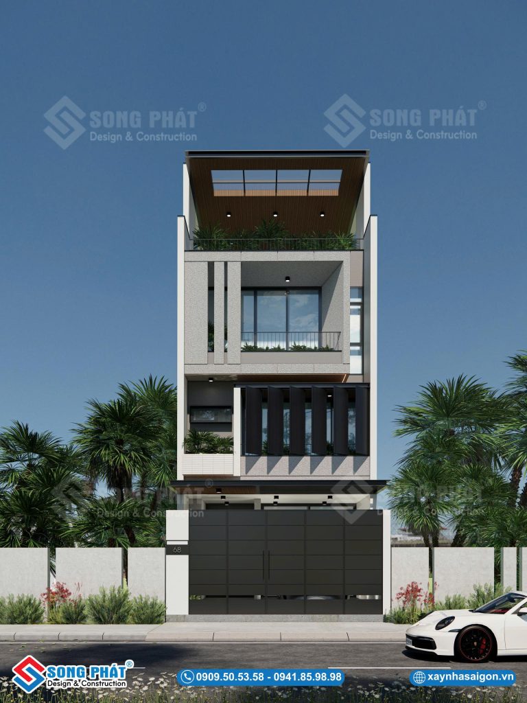 Nhà 1 trệt 3 lầu 6x21m tinh gọn trong thiết kế, nổi bật bằng chính khí chất riêng giữa phố.